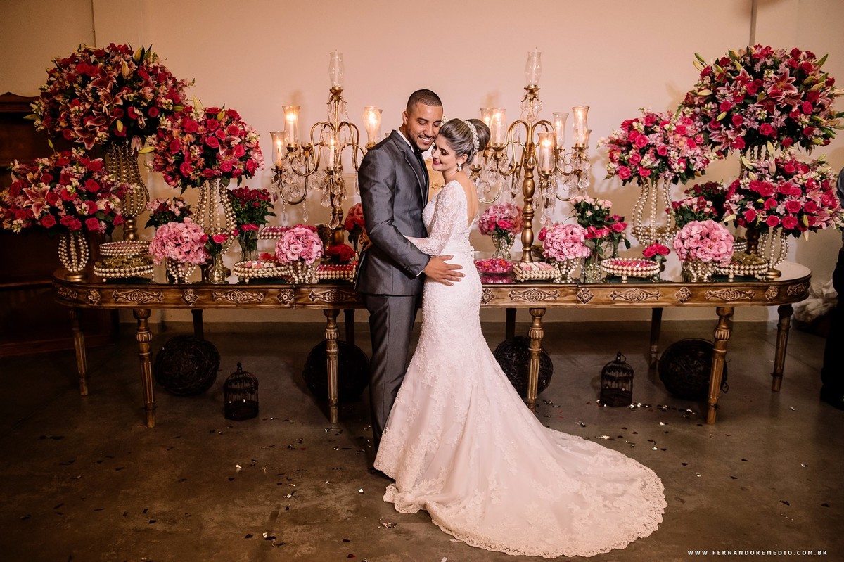 foto mesa de bolo casamento