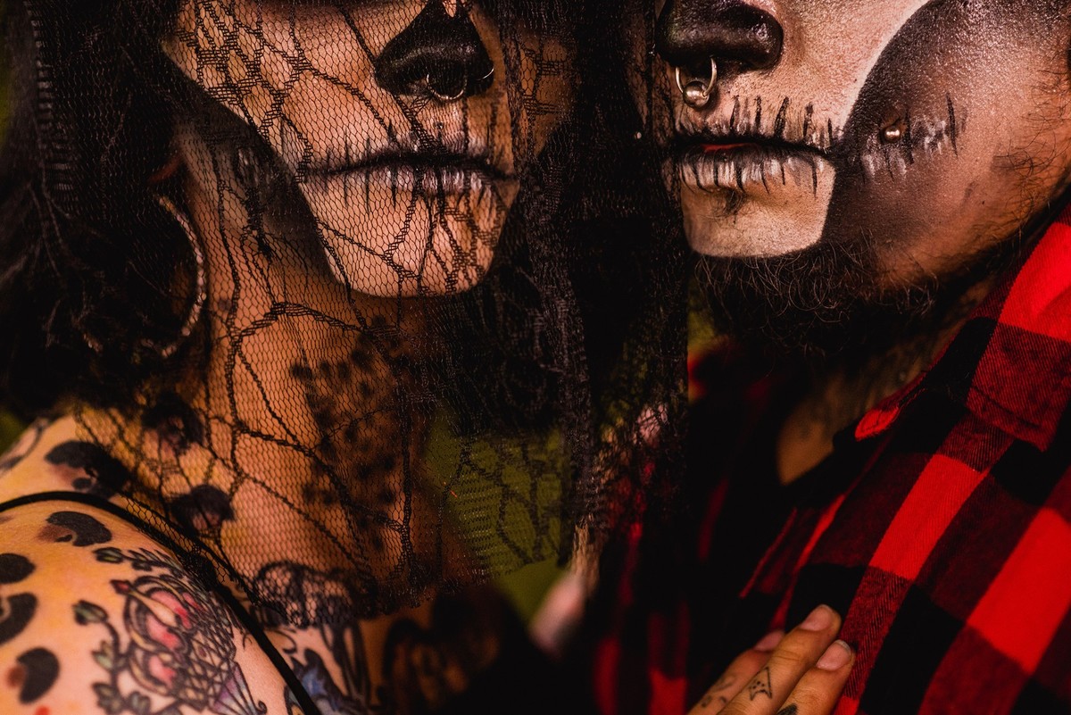 maquiagem caveira, halloween