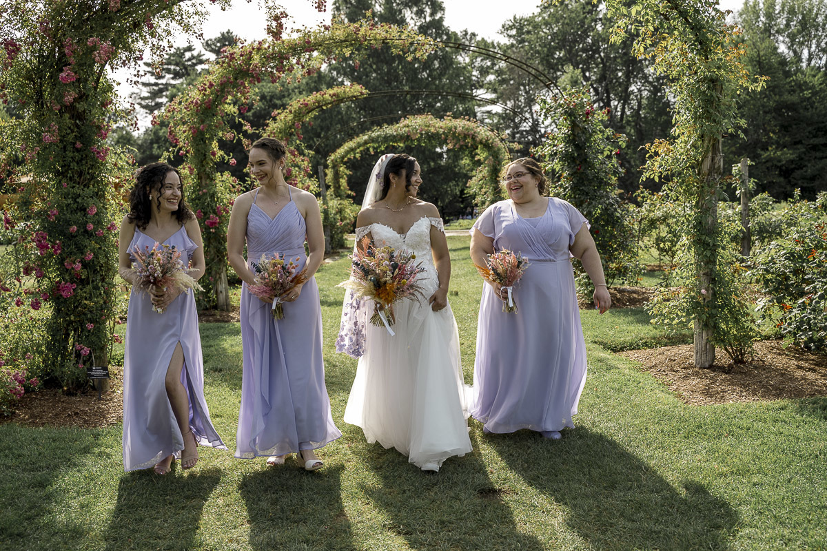 Bridal party laughing together during golden hour, perfectly captured romantic wedding vibes in West Hartford, CT.
Vanessa Trettel Photography