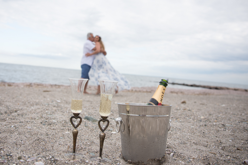 milford ct beach wedding anniversary photo