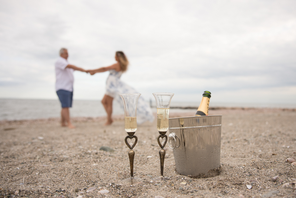 milford ct beach wedding anniversary photo