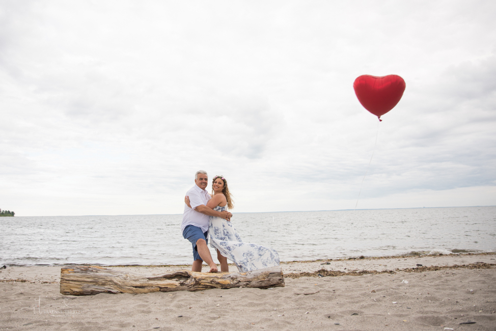 milford ct beach wedding anniversary photo heart