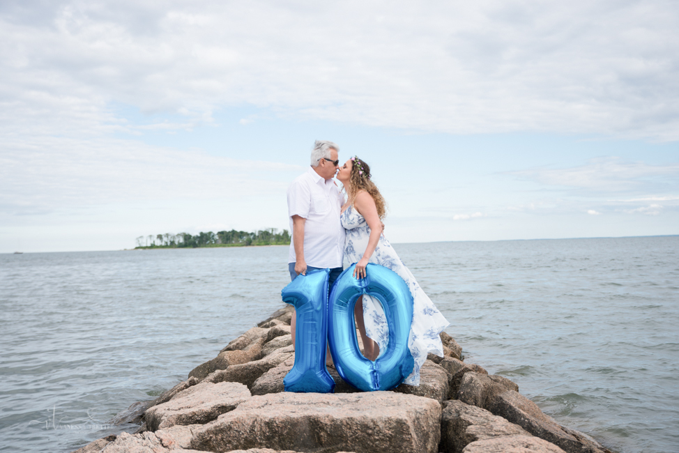 milford ct beach wedding anniversary photo 