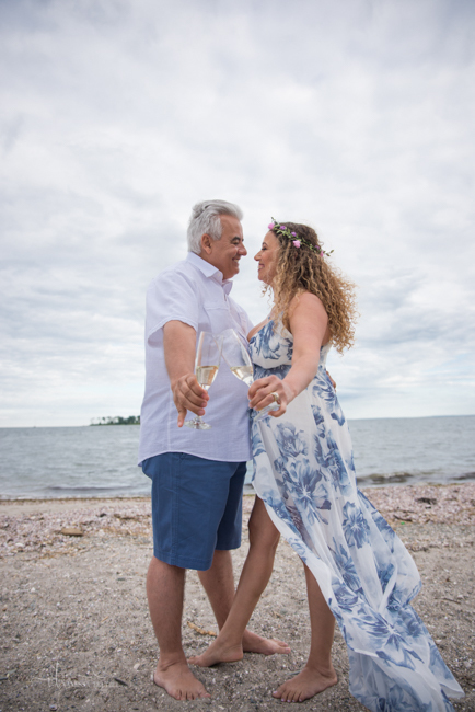 milford ct beach wedding anniversary photo