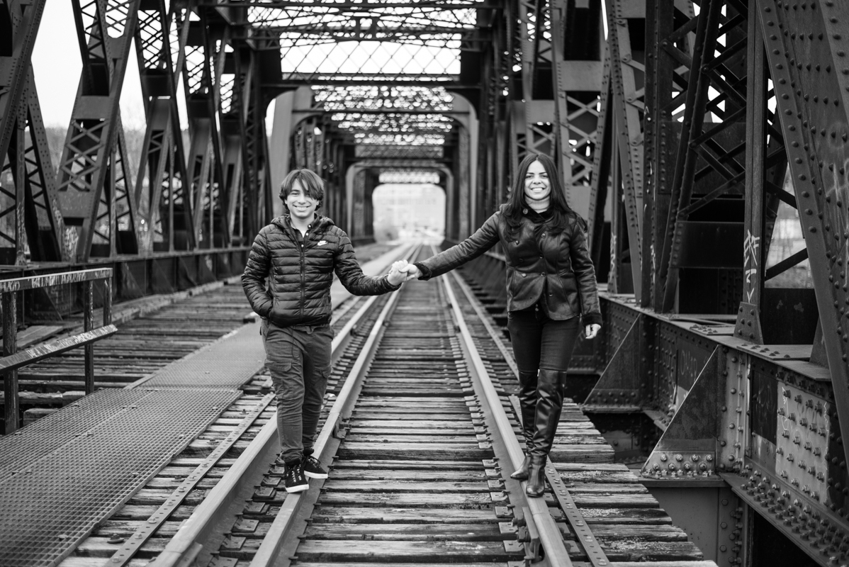 boy teenage 16 years photography bridge train Connecticut