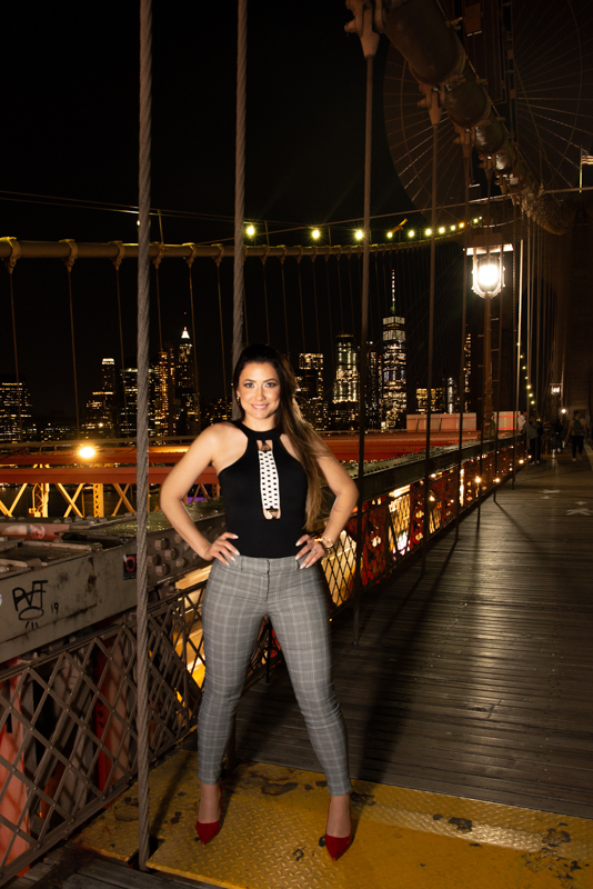new york Model photoshoot brooklyn bridge dumbo