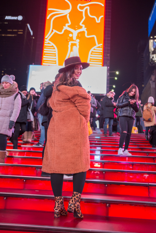 Model fashion photography Times Square NYC new york