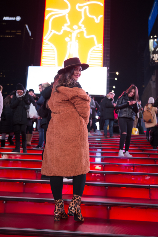 Model fashion photography Times Square NYC new york