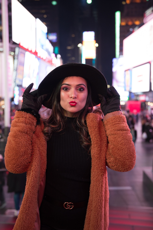 Model fashion photography Times Square NYC new york