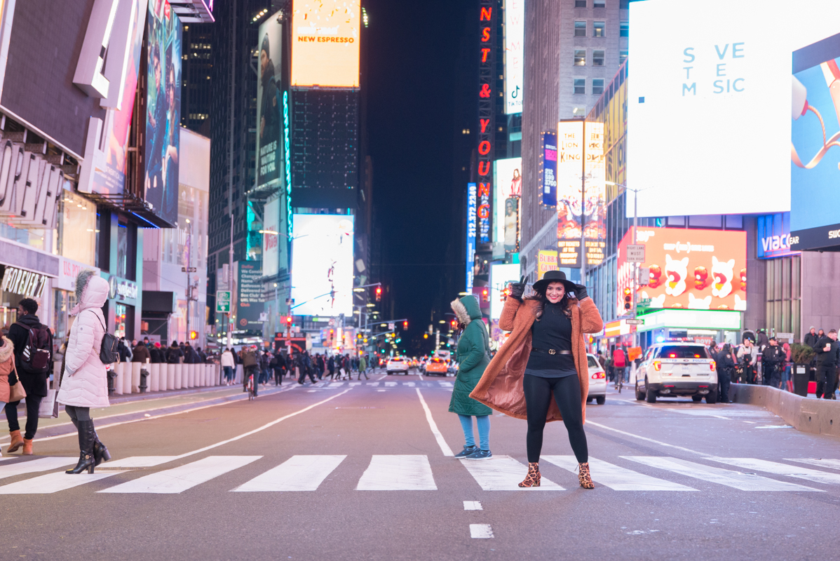 Model fashion photography Times Square NYC new york