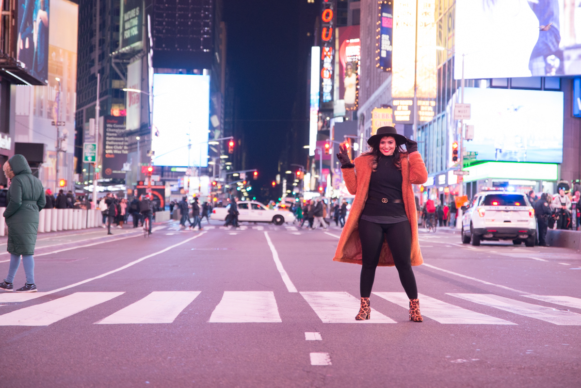 Model fashion photography Times Square NYC new york