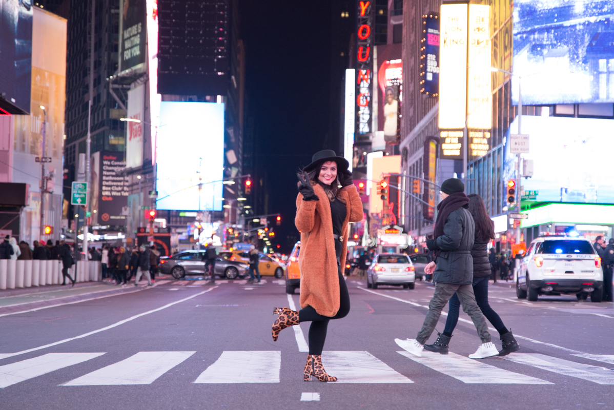 Model fashion photography Times Square NYC new york