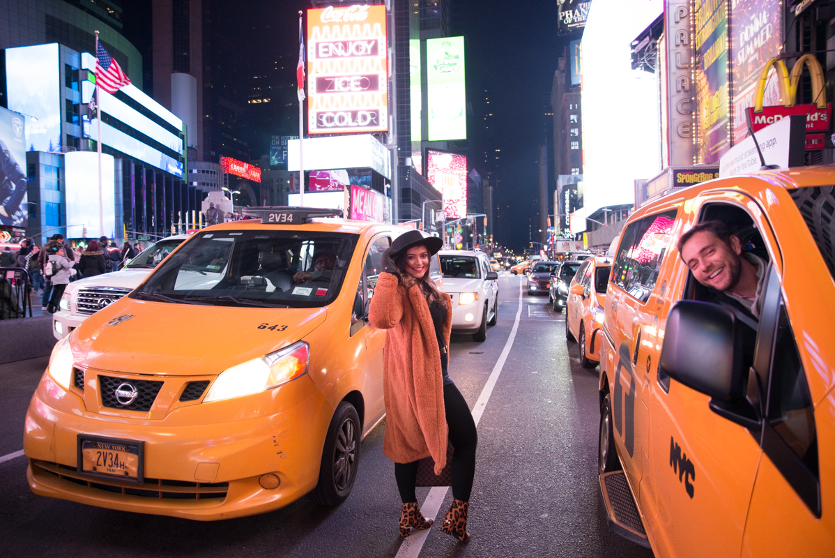 Model fashion photography Times Square NYC new york