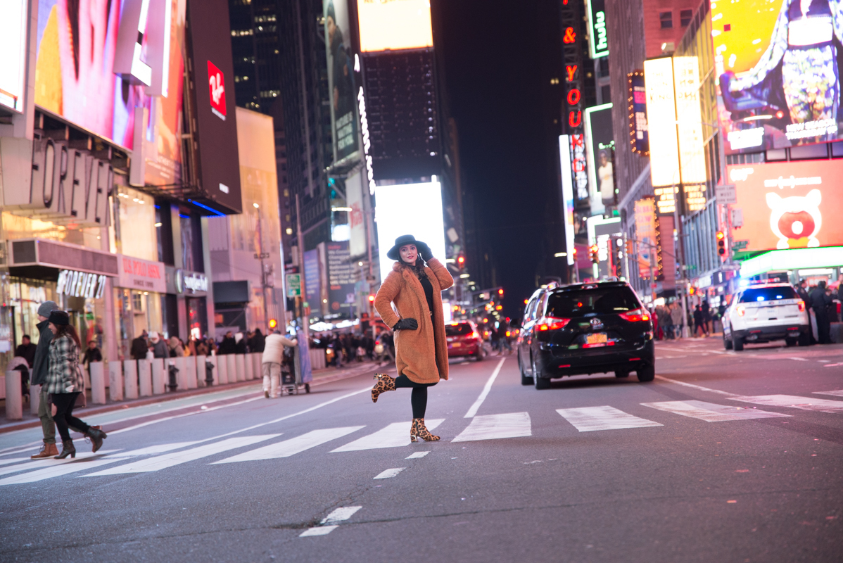 Model fashion photography Times Square NYC new york
