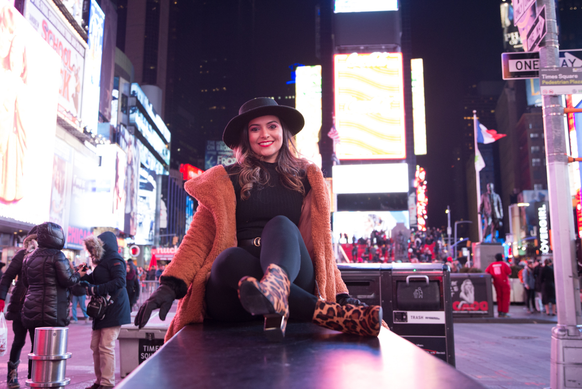 Model fashion photography Times Square NYC new york