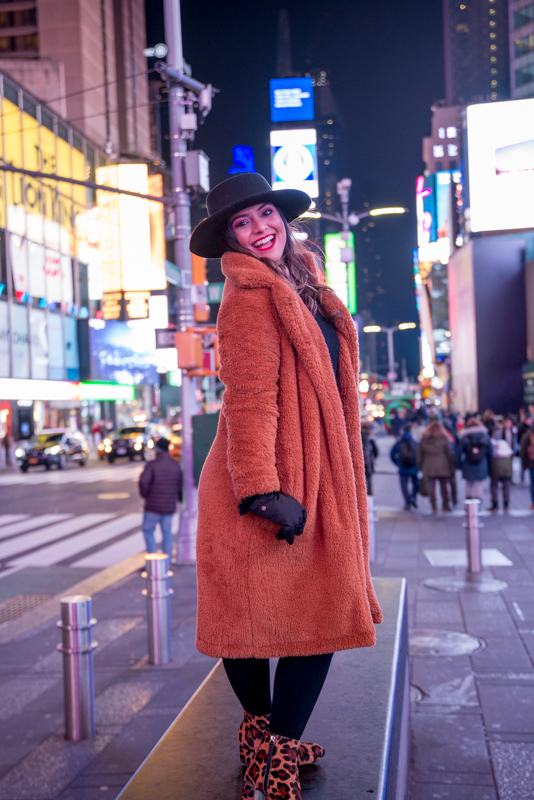 Model fashion photography Times Square NYC new york