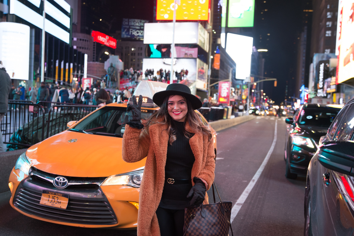 Model fashion photography Times Square NYC new york