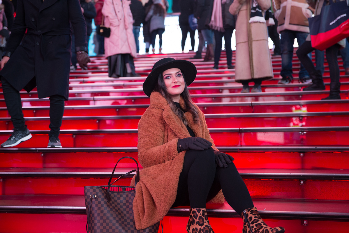 Model fashion photography Times Square NYC new york