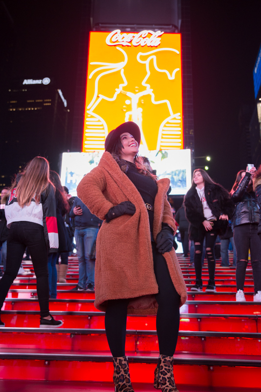 Model fashion photography Times Square NYC new york