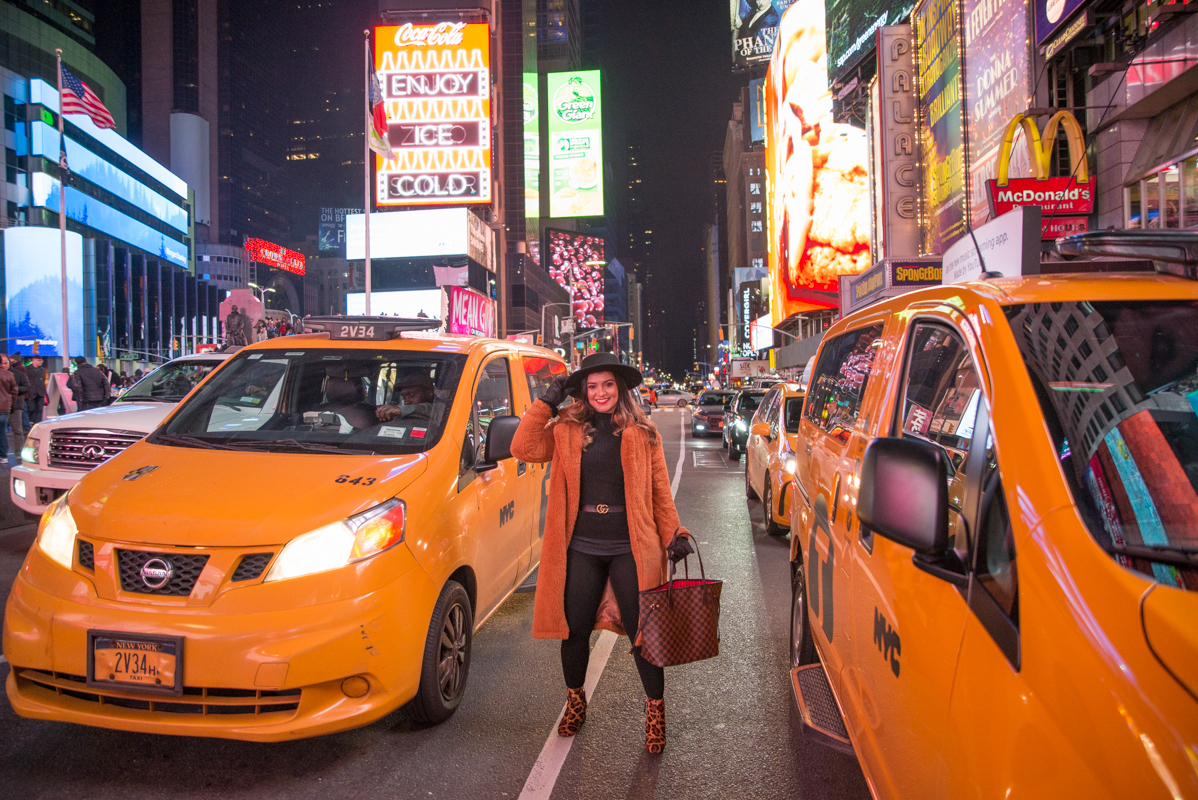 Model fashion photography Times Square NYC new york