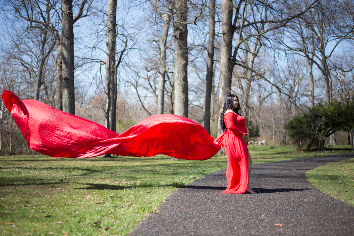 Maternity cheery blossom photo new york nyc