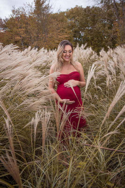 pregnancy photo shoot white dress park Trumbull Ct
 maternity photographer in ct