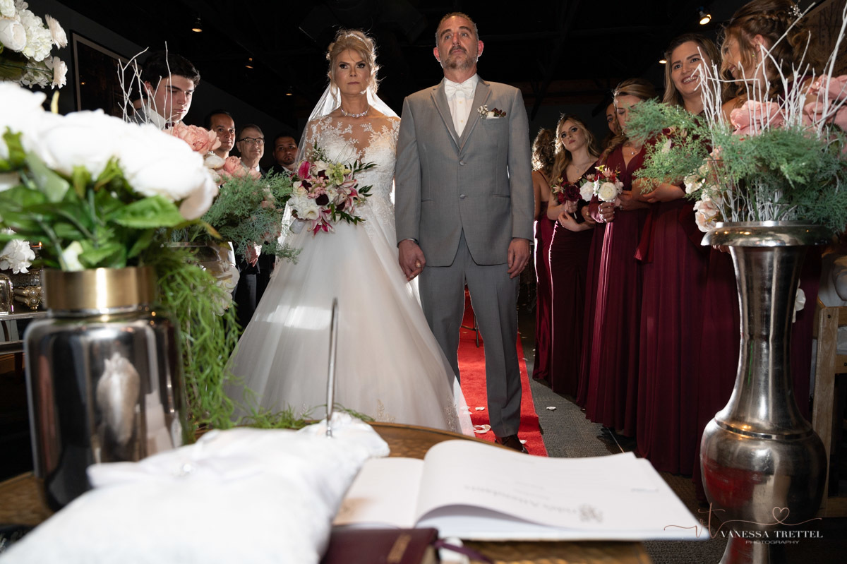 Wedding photographer in CT
wedding in the restaurant
wedding dress
civil wedding
Bridesmaids with red dress
Vanessa Trettel Photography