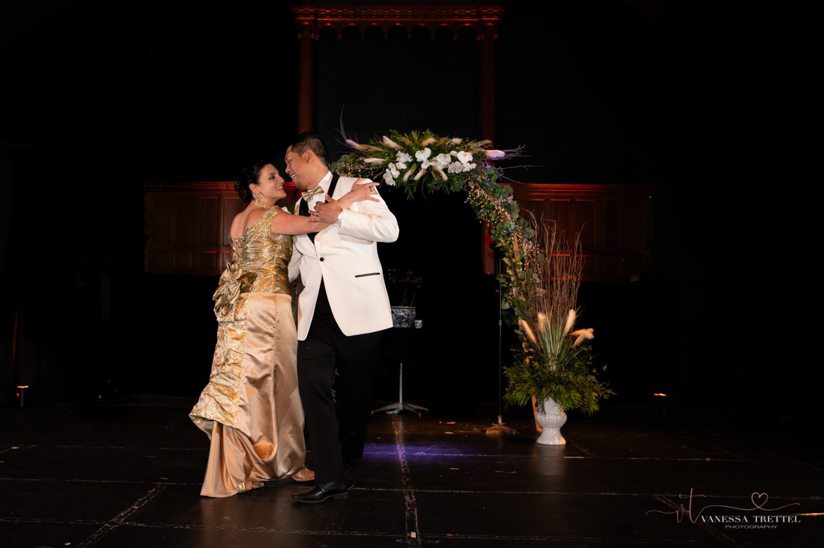 Wedding photographers in CT
Laos Wedding
golden wedding dress
orchid bouquet
groom and  bride party photo
Trinity-on-Main Theater in New Britain, CT
Vanessa Trettel Photography