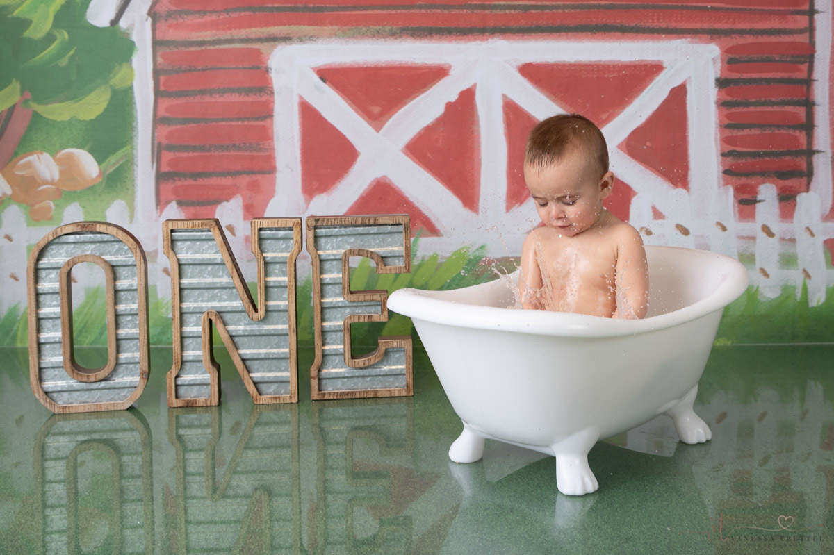 Farm Smash Cake studio photo
Boy 1st year photography
Studio Photoshoot
Ballon green red garland
Vanessa Trettel Photography
Family photographer in CT