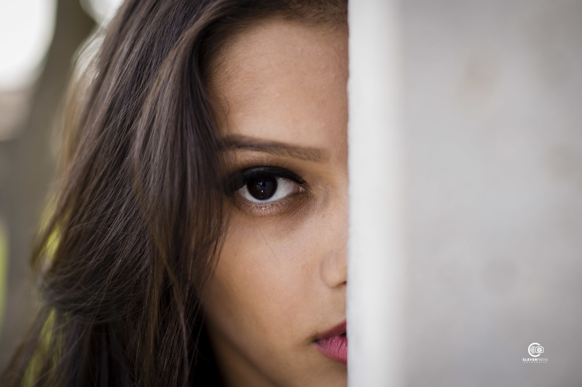 Olhar apaixonante em uma fotografia
