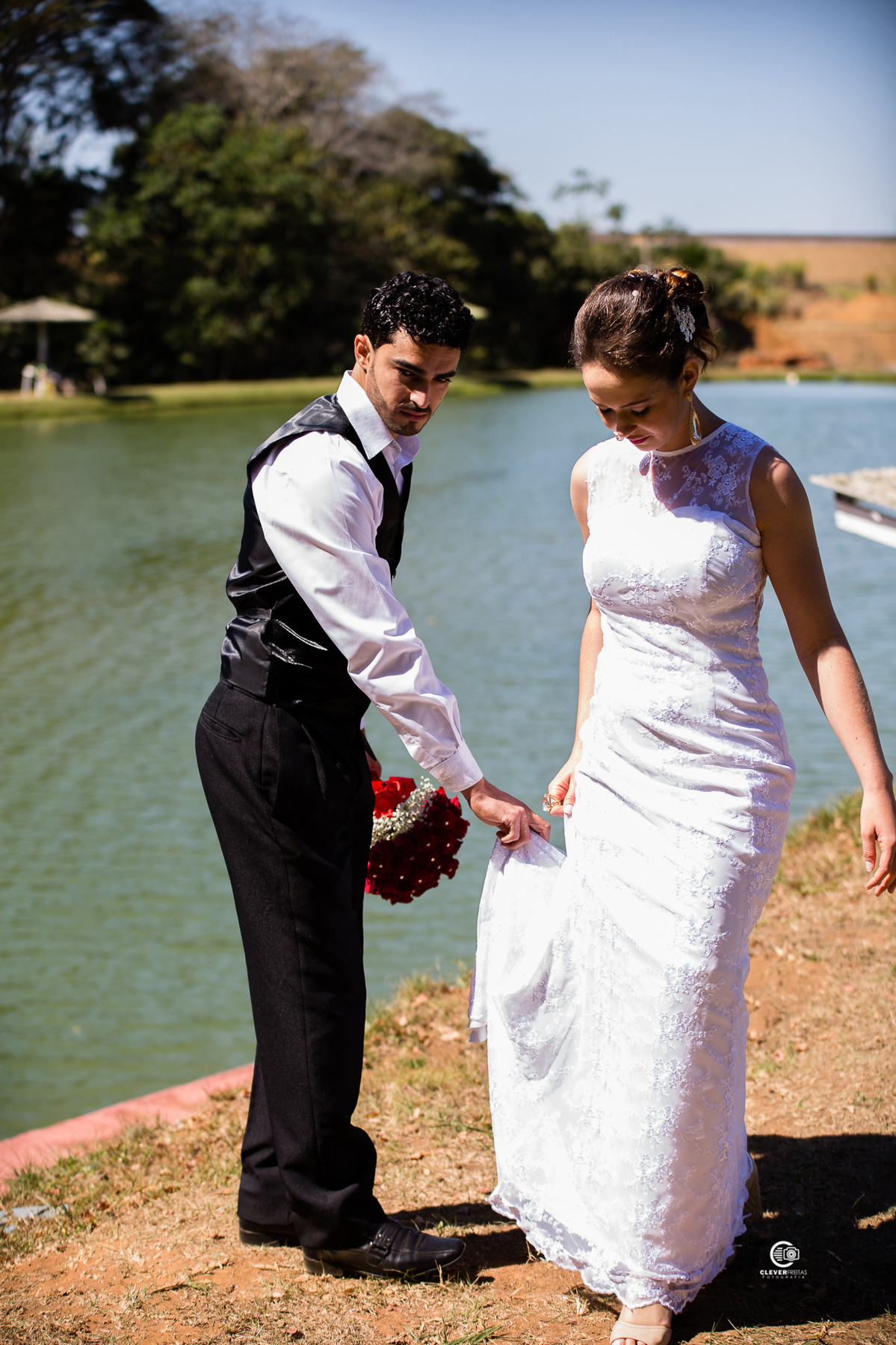 Fotografia de casamento, Noiva e Noivo Momento único para os noivos, Casamento realizado em Campo Verde MT