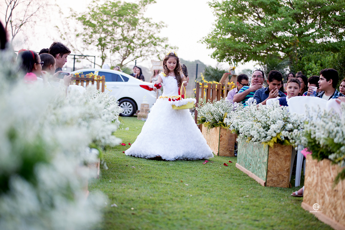 Florista no casamento