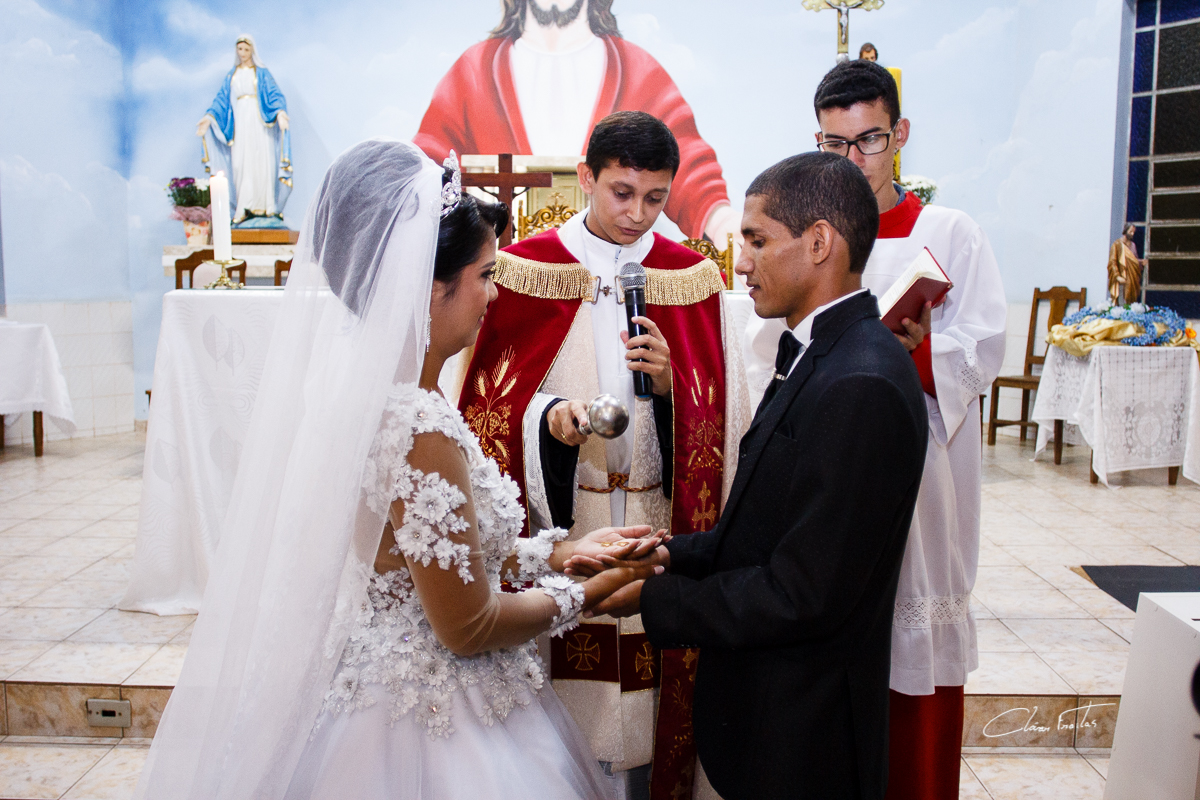 Noivo e noiva, casamento religioso, Igreja Católica, Paróquia São José Operário