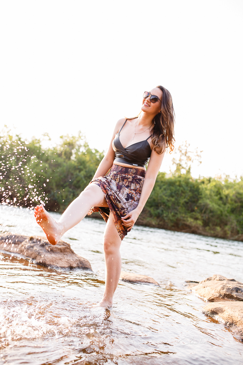 chutando a água no ensaio 