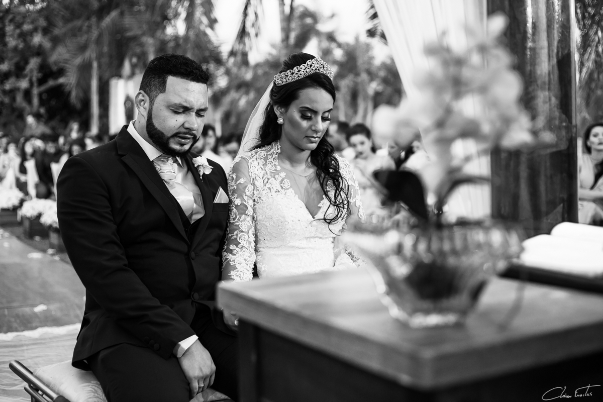 foto PB Preta e Branca de noivos