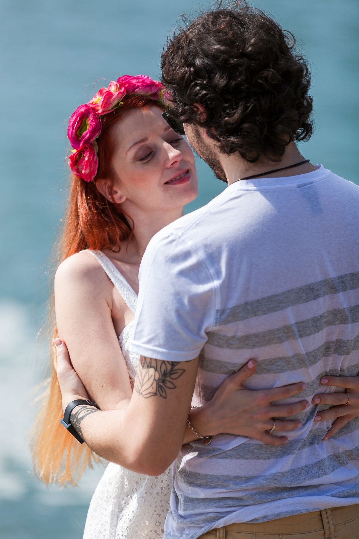 fotografia de casamento, pré casamento, feito na beira da praia