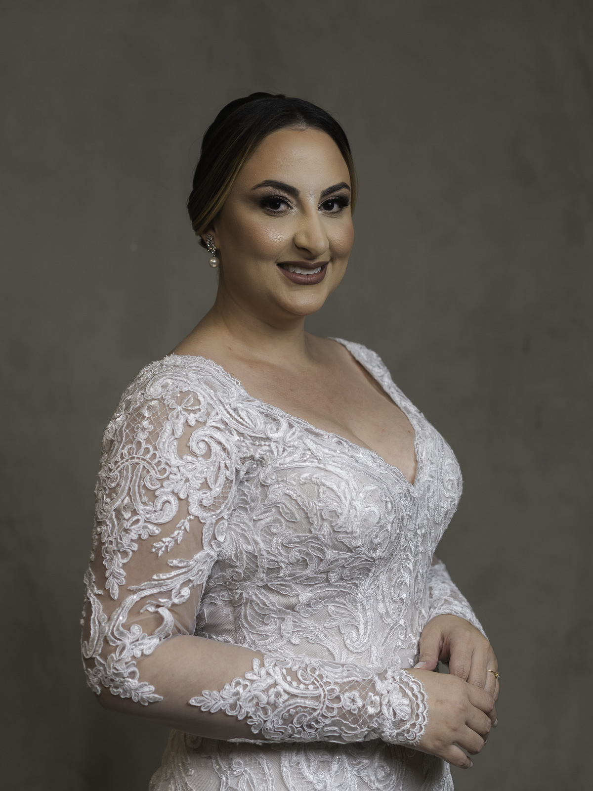 Retrato da noiva pronta para casar