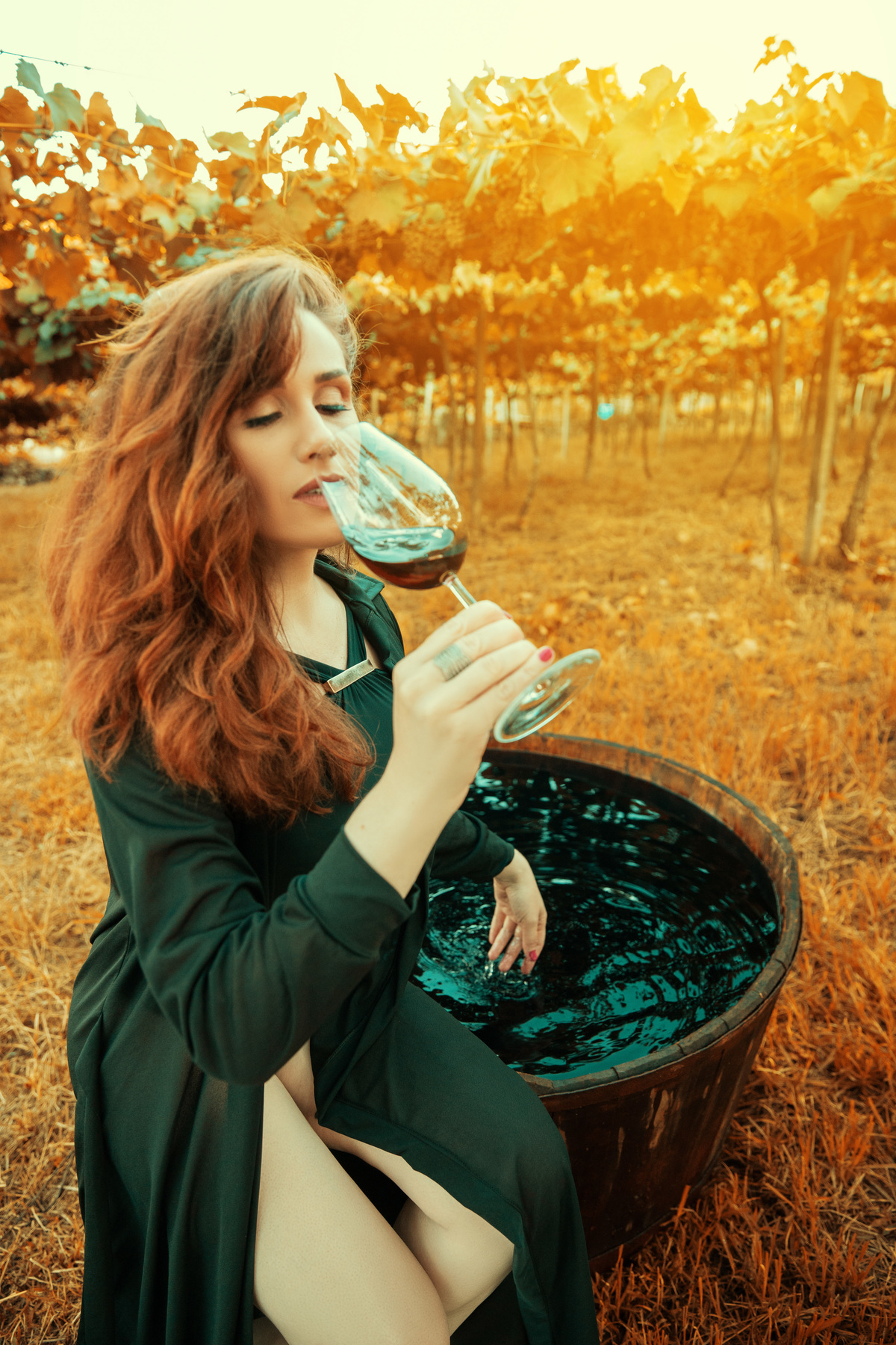 Aurora Cinabre Aline Botolini Elias Langer Aline Bortolini Fotografia Ensaio Onírico Tons quentes Ensaio fotográfico Ensaio externo Sessão de fotos Fotografia Fotógrafos em Garibaldi Garibaldi Serra Gaúcha Ensaio feminino Vale dos vinhedos Projeto de foto