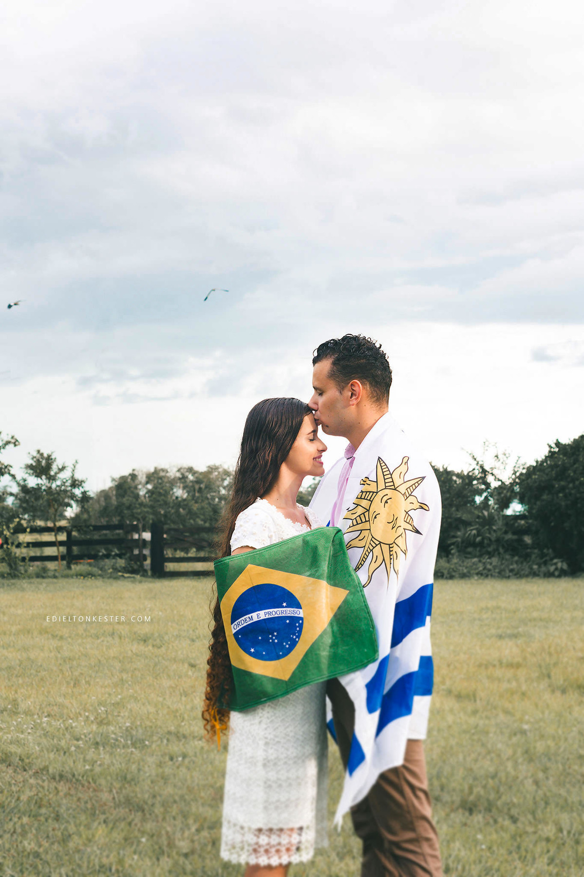 ensaio de casamento entre brasileira e uruguaio