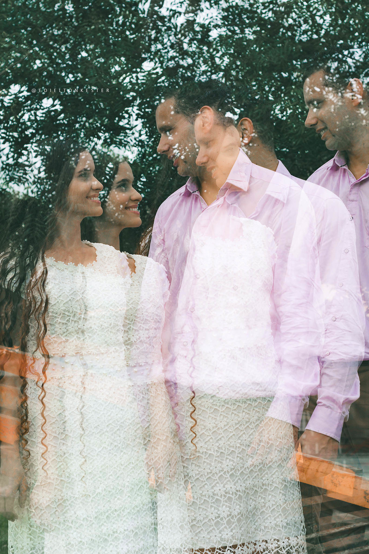 foto criativa de casamento