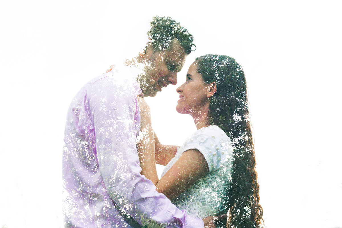 foto criativa de casamento