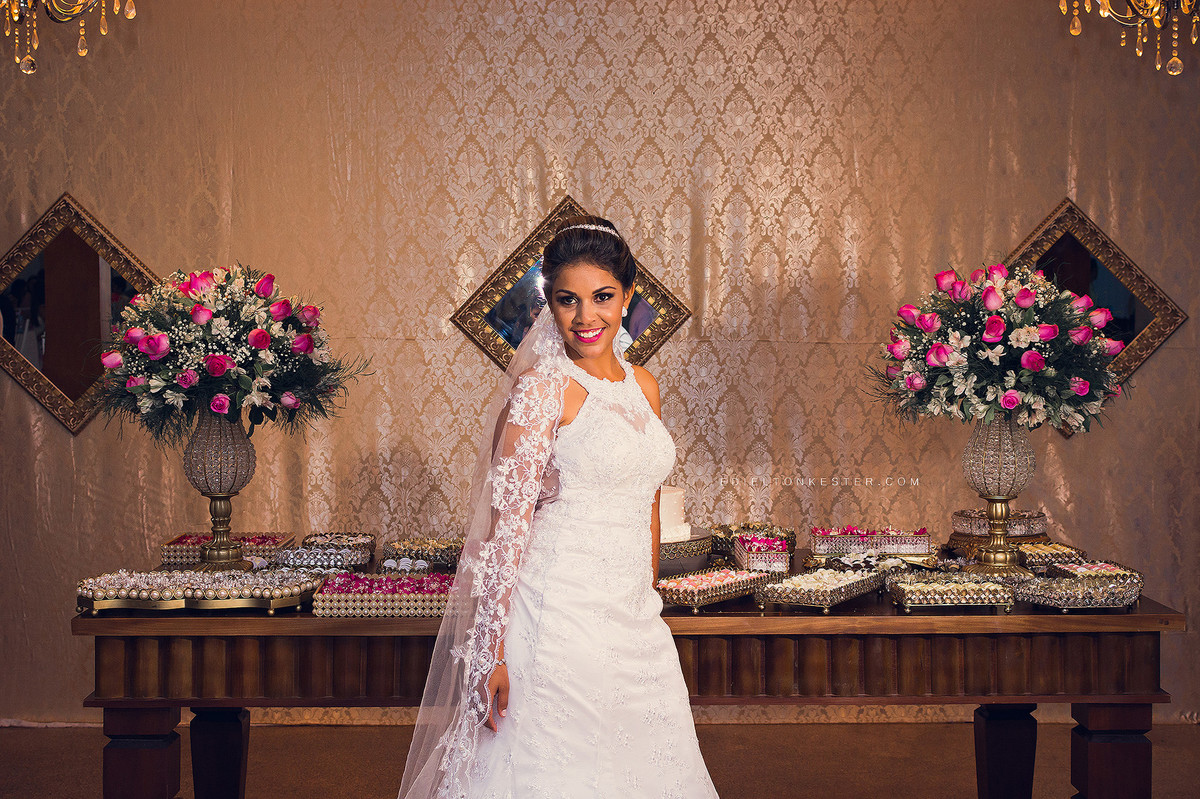 noiva e seu vestido deslumbrante