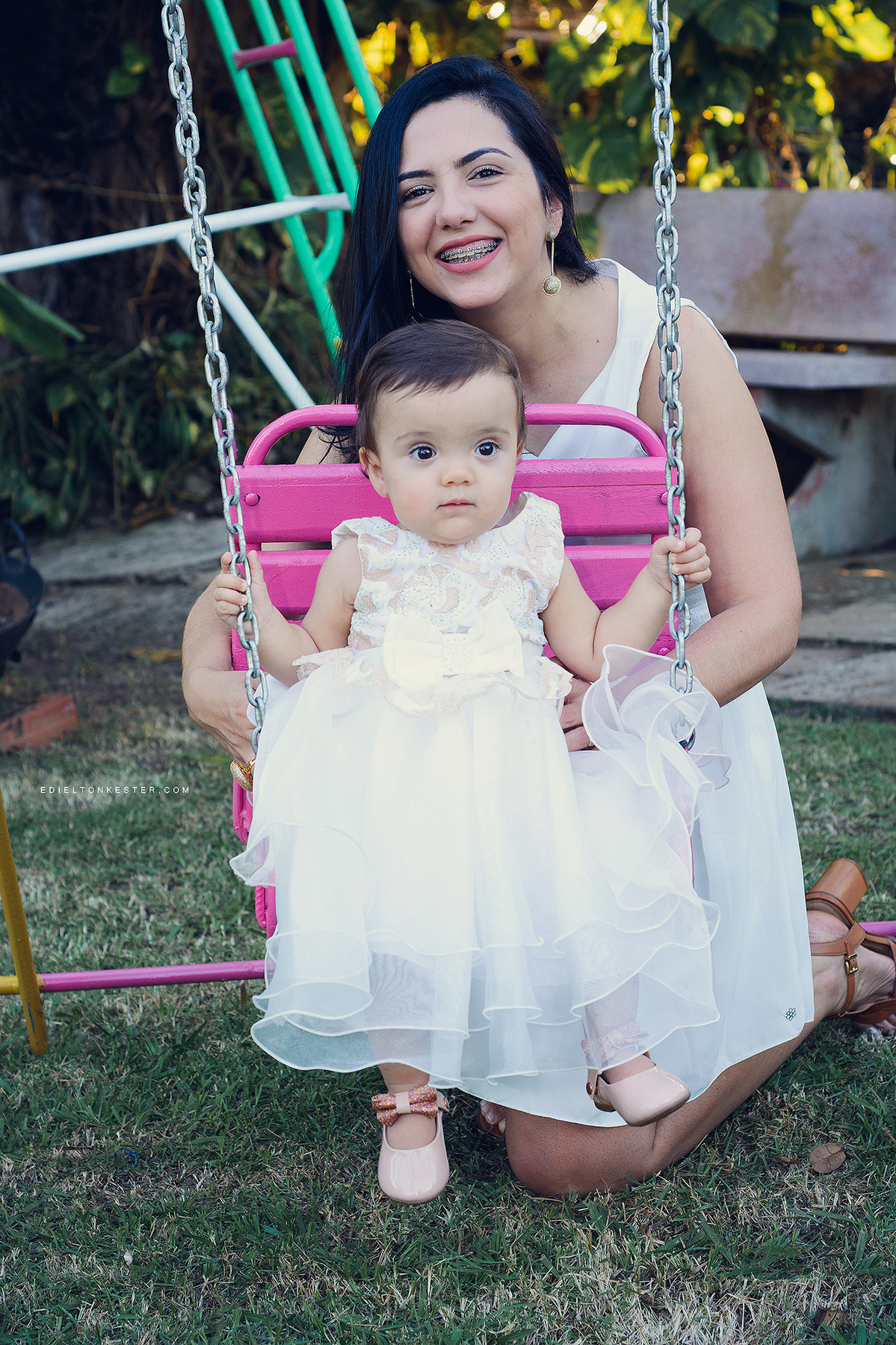 mae e filha em aniversario da laiza 1 aninho pelo fotografo de casamentos e familias edielton kester