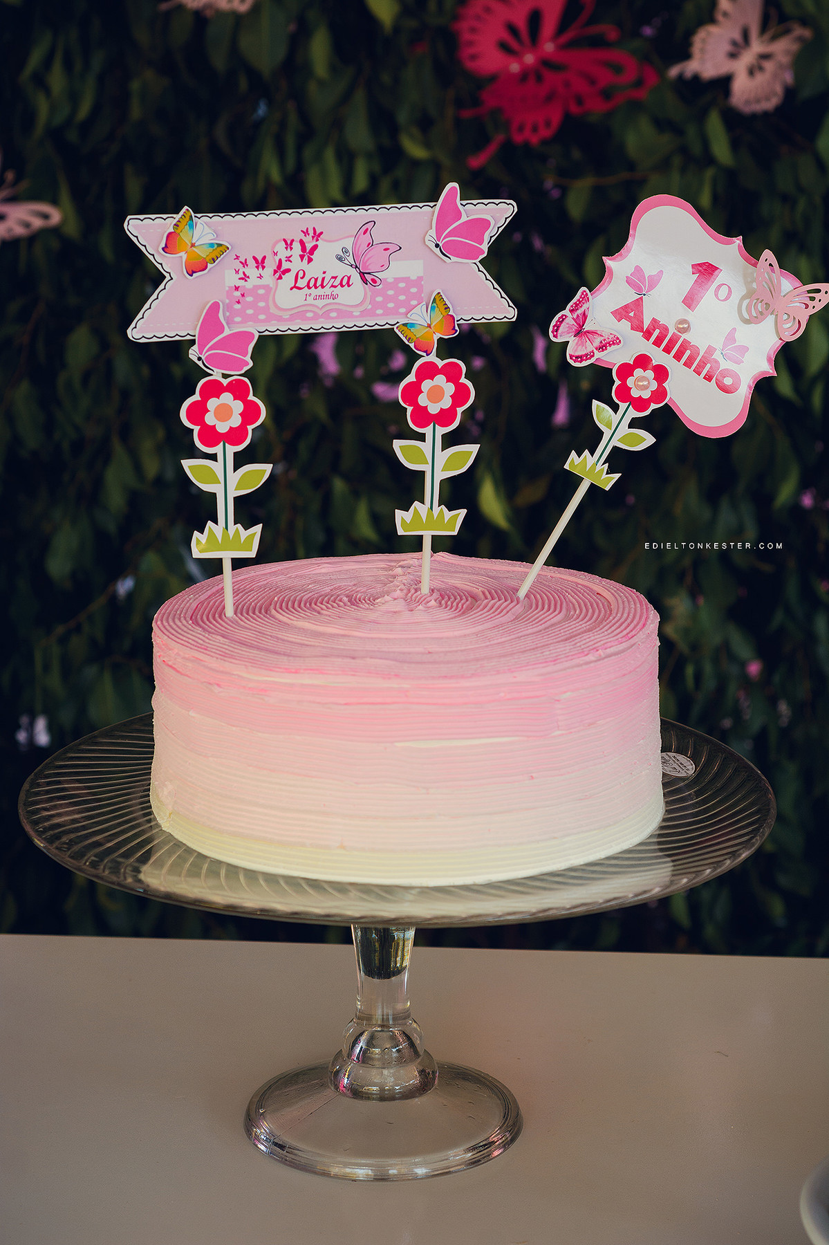 bolo em aniversario da laiza 1 aninho pelo fotografo de casamentos e familias edielton kester