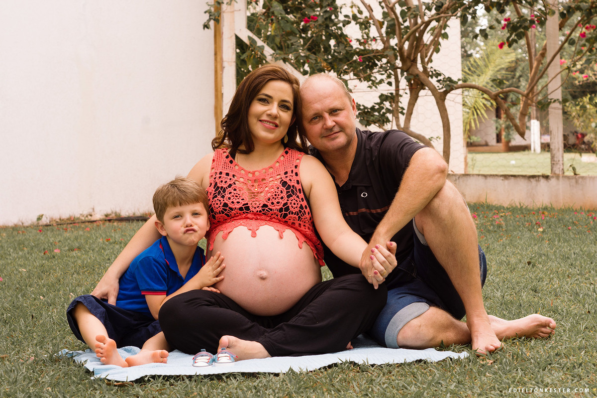ensaio de gestação com familia
