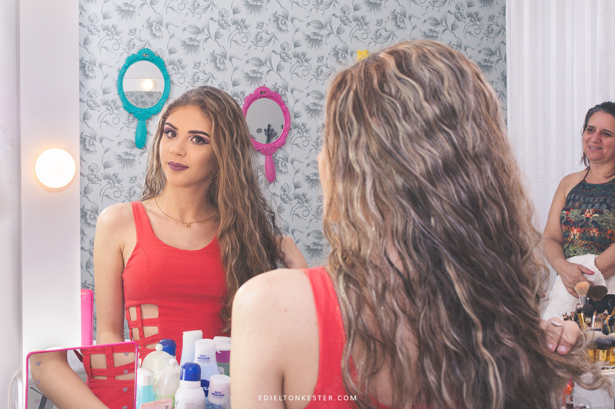 aniversariante de 15 anos em making of