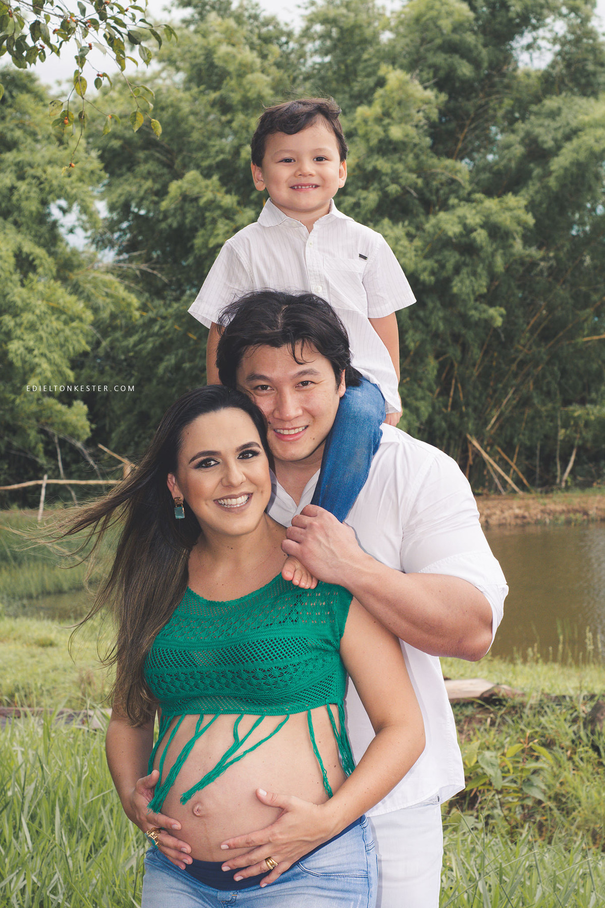 foto de familia com gestante