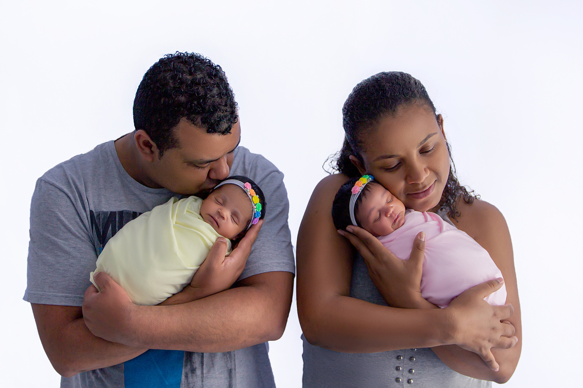 Ensaio Newborn Gêmeas - Menino Deus - Porto Alegre