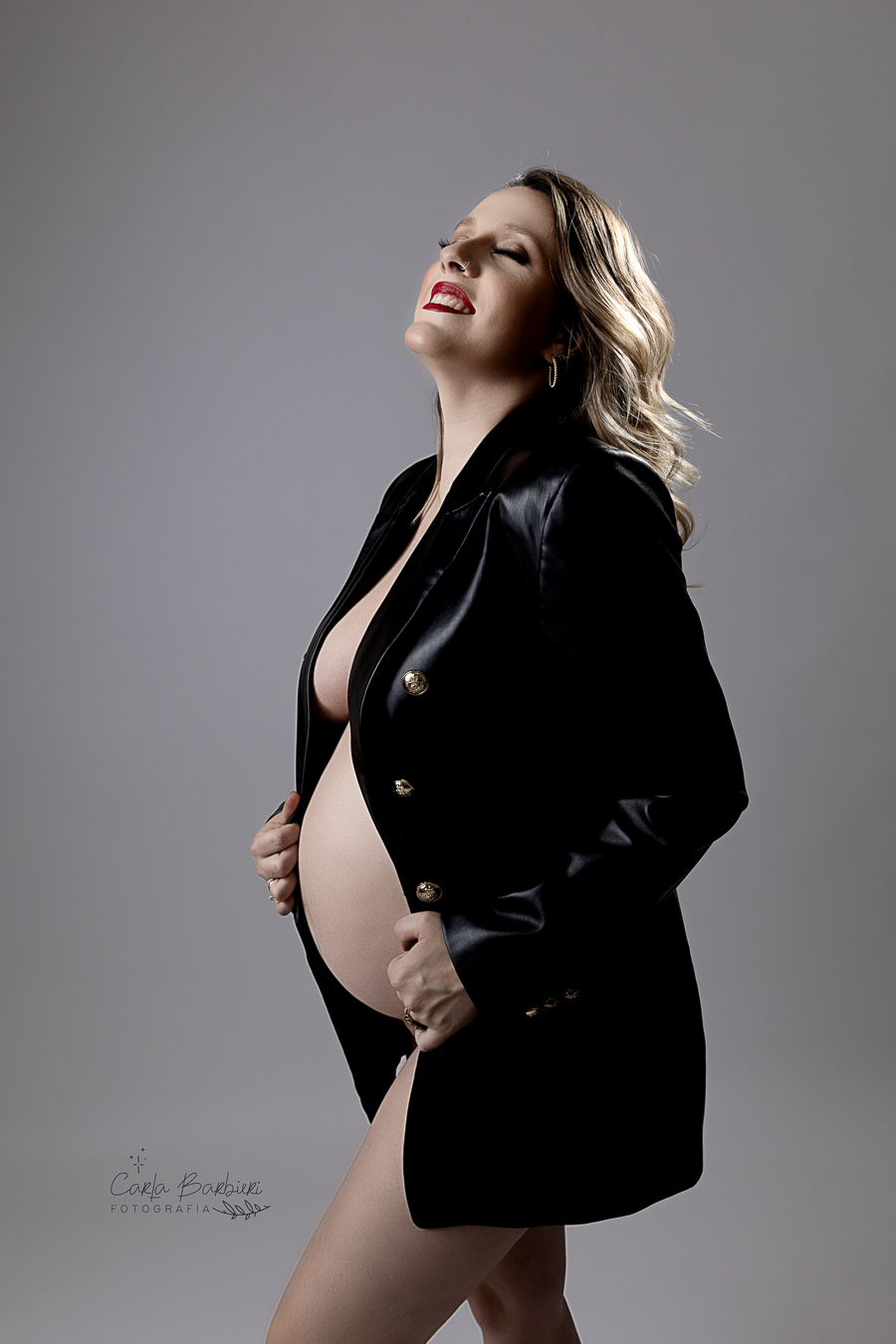 fotografia_gestante_jaqueta_de_couro
