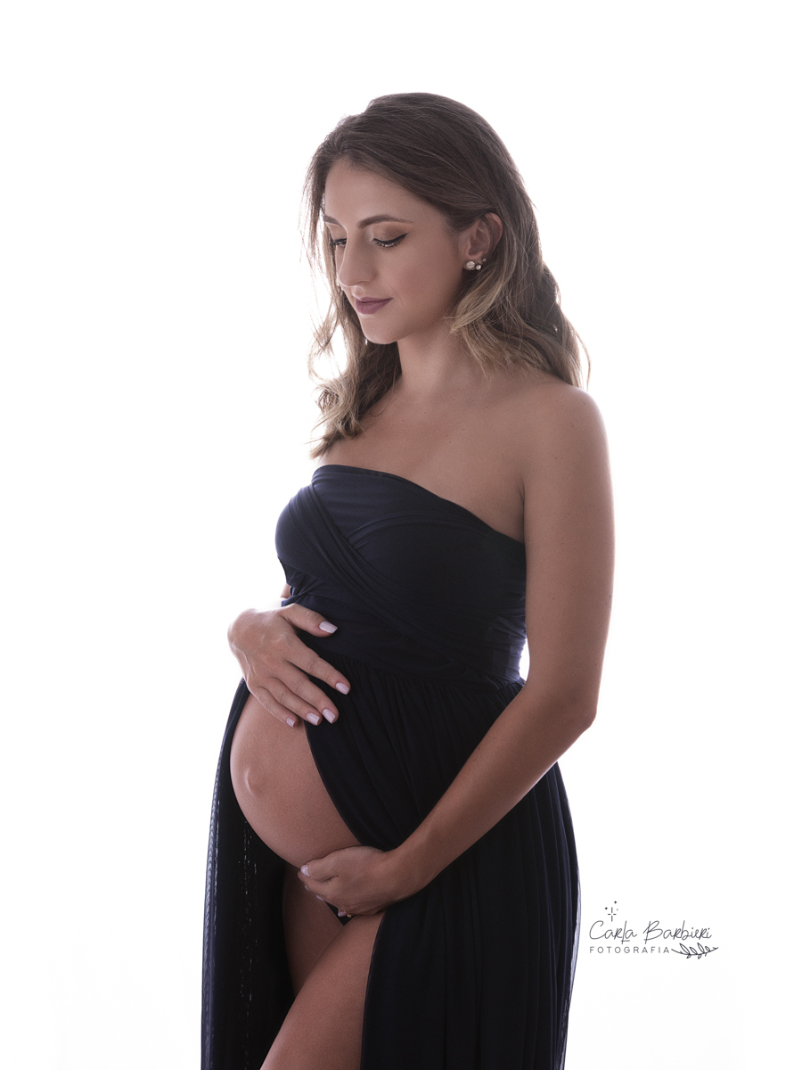 close da grávida Larissa